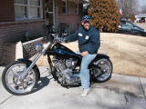 Mike's Big Dog getting ready to go to Daytona Bike week
